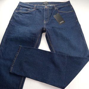 Jones New York Men's Modern Straight Leg Jeans Size 38 X 32 Dark Wash